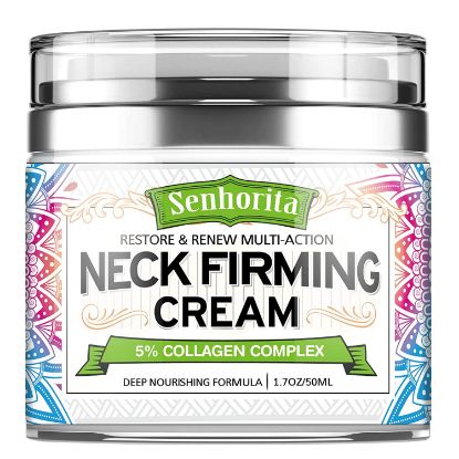 Neck Firming Cream,Anti Aging Wrinkle Firming Moisturizer for Double Chin Reducer & Décolleté Neck, 1.7 fl oz