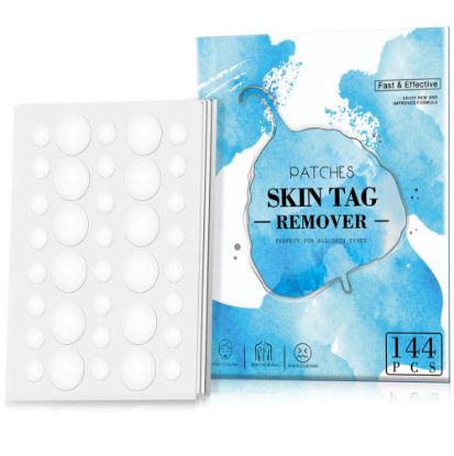 Skin Tag Remover Patches,Wart Remover,144Pcs Premium Formula Skin Tag Removal,Tag Dry and Fall Away,Natural Ingredients, Safe and Effective