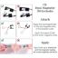 CB 2 Pairs Set 3D Reusable Triple Magnetic Eyelashes Kit Natural Dramatic Volume False Eyelash Extensions, With Magnetic Lash Curler (Set-C)