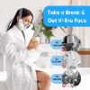 Senhorita Double Chin Reducer Machine, Electric Face Lift Device Beauty Belt, Portable Intelligent V-Face Shaping Massager with Blue Light