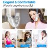 Senhorita Double Chin Reducer Machine, Electric Face Lift Device Beauty Belt, Portable Intelligent V-Face Shaping Massager with Blue Light