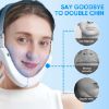 Senhorita Double Chin Reducer Machine, Electric Face Lift Device Beauty Belt, Portable Intelligent V-Face Shaping Massager with Blue Light