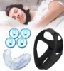 1Pcs Anti Snoring Mouth Guard, 1Pcs Anti Snoring Chin Strap, and 4Pcs Anti Snoring Nose Clip for Men and Women