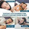 1Pcs Anti Snoring Mouth Guard, 1Pcs Anti Snoring Chin Strap, and 4Pcs Anti Snoring Nose Clip for Men and Women