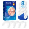 Senhorita Mouth Guard, 8PCS Grinding Teeth Professional Dental Night Guard for Teeth Grinding Stops Bruxism & Eliminates Teeth Clenching Teeth 2 Sizes