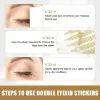 Senhorita Eyelid Tape, 2 Pack Invisible Waterproof Double Eyelid Stickers with Fork Rods & Tweezers, Total 960pcs Eyelid Lifter Strips