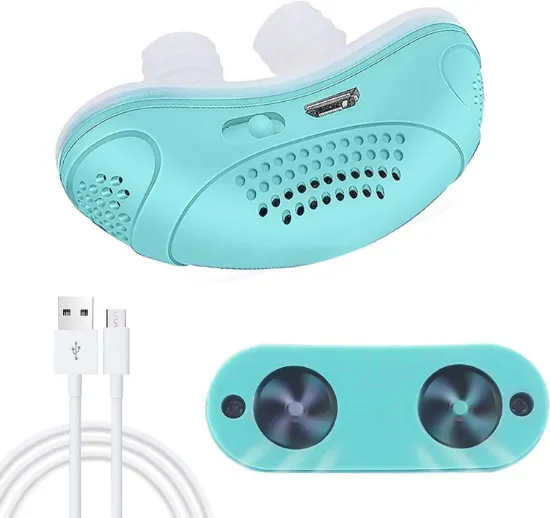 Anti Snoring Devices-Obvious Effect-Safe Comfortable-Double Eddy Current-for Men Women All Nose Shapes and All Ages to Reduce Snoring-Mint Green