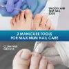Ingrown Toenail Treatment, Ingrown Toenail Corrector Strips, Professional & Safe & Efficient, for Paronychia Caused by Ingrown Toenail, 50 Pcs, with 2 professional pedicure tools
