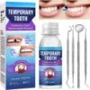 Tooth Repair Kit, Temporary Tooth Replacement Kit, Chipped Tooth Repair Kit for Missing & Broken Teeth, with Mouth Mirror, Tartar Scraper, Dental Probe, Regain Confidence Smile