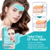 Forehead Wrinkle Patches, Face Wrinkle Patches, Smooth Forehead to Smooth Fine Lines & Wrinkles, 10PCS Natural Anti-Wrinkle Forehead Patches with Hydrolyzed Collagen for Women, Blue