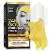 Forehead Wrinkle Patches, 24K Gold Collagen Facial Patches, Smoothing and Moisturizing T-Zone Wrinkles, Fine Lines, 10PCS Anti-Wrinkle Patch