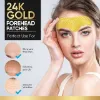 Forehead Wrinkle Patches, 24K Gold Collagen Facial Patches, Smoothing and Moisturizing T-Zone Wrinkles, Fine Lines, 10PCS Anti-Wrinkle Patch