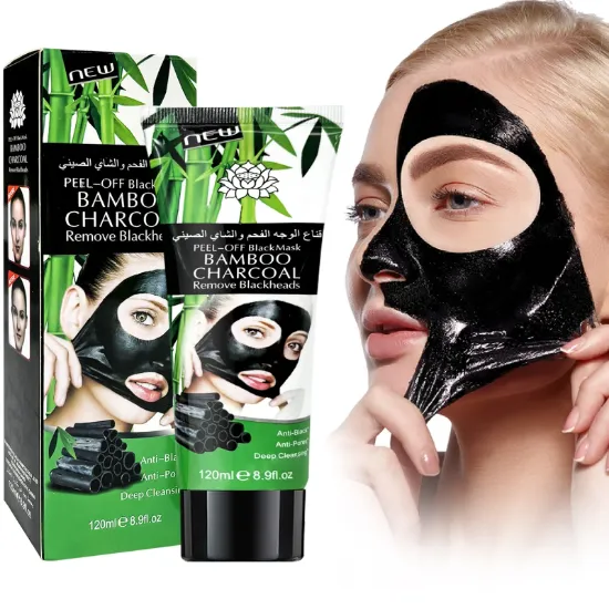 Picture of Blackhead Remover Mask, Activated Charcoal Peel-off Mask, Facial Mask Purifying and Deep Cleansing for All Skin Types, 120ML/8.9 OZ