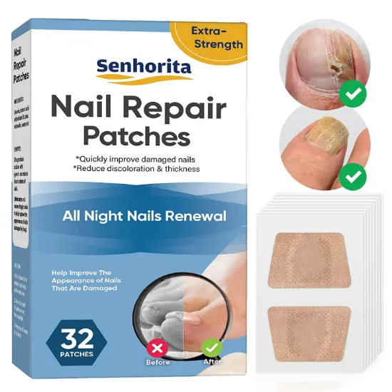 Picture of Toenail Fûngus Treatment, 32Pcs Nail Repair Patches, Restores Appearance of Discolored or Damaged Nails